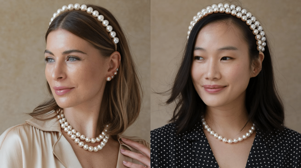 Modern Pearl Headbands