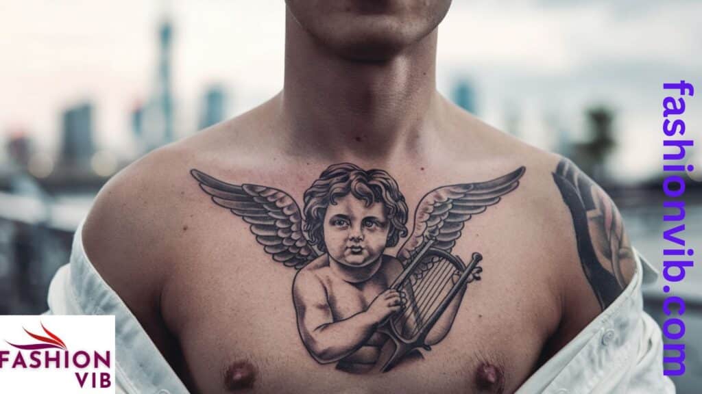 Cherub Chest Tattoo