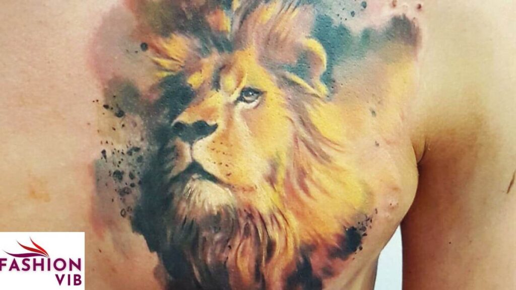 Watercolor Lion Tattoos