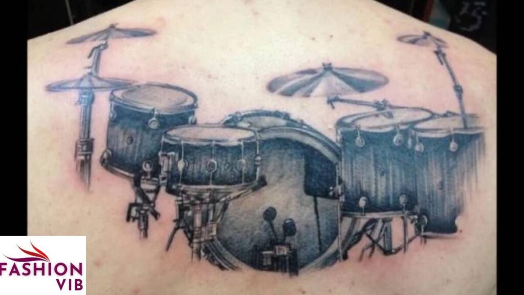 music tattoos for guys Drum Kit Tattoos