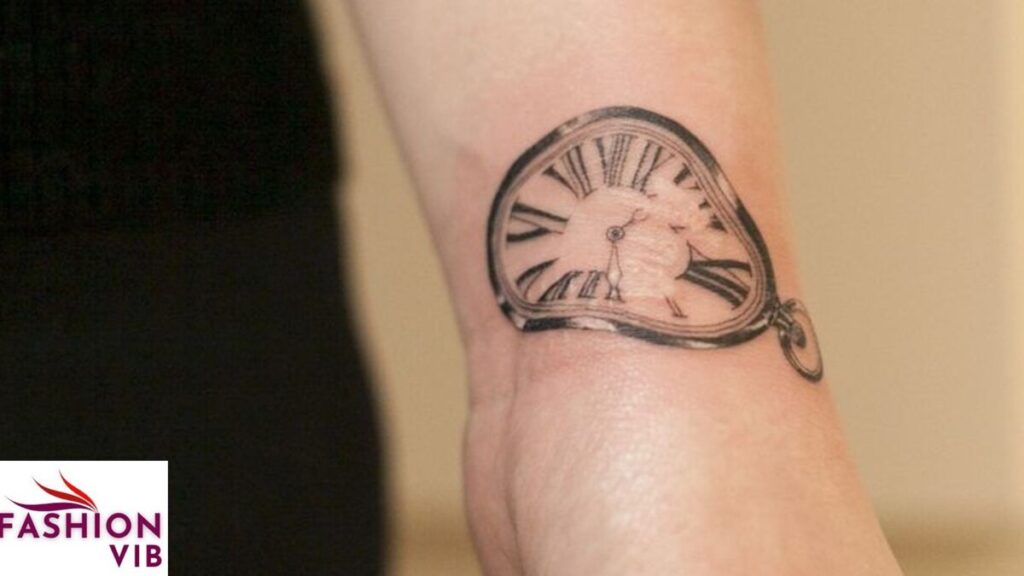 Men’s Clock Tattoos Dali Clock Tattoo