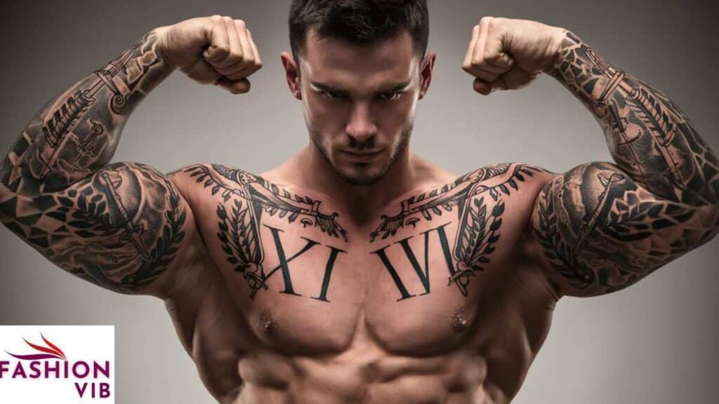 Roman Numeral Bicep Tattoo