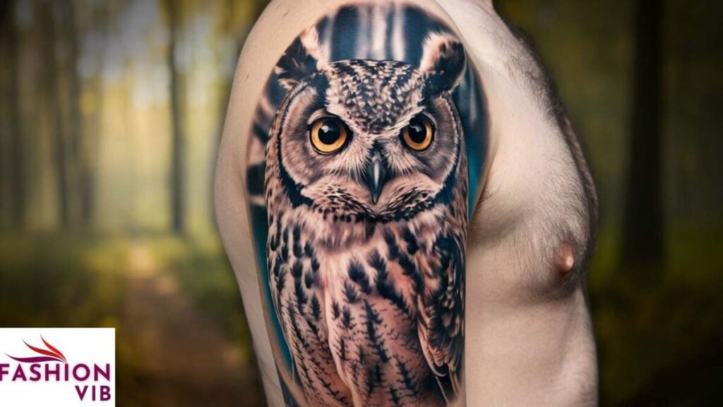 owl tattoos for men Realistic Owl Tattoo