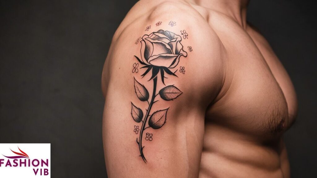 Simple Rose Tattoo