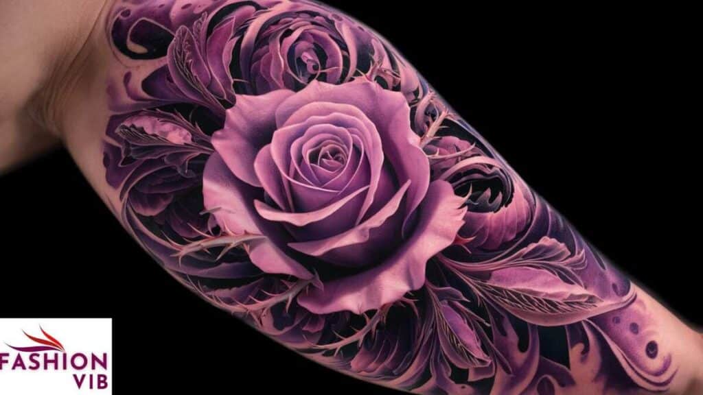 Purple Rose Tattoo