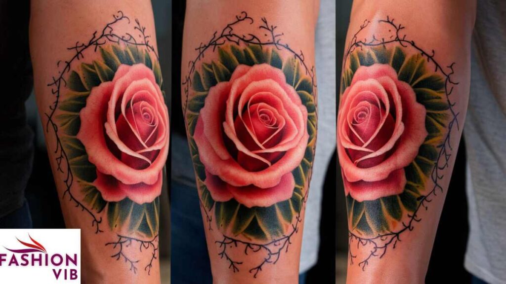 Forearm Rose Tattoo