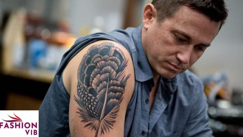 Turkey Feather Tattoo