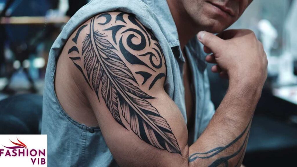 Tribal Feather Tattoo