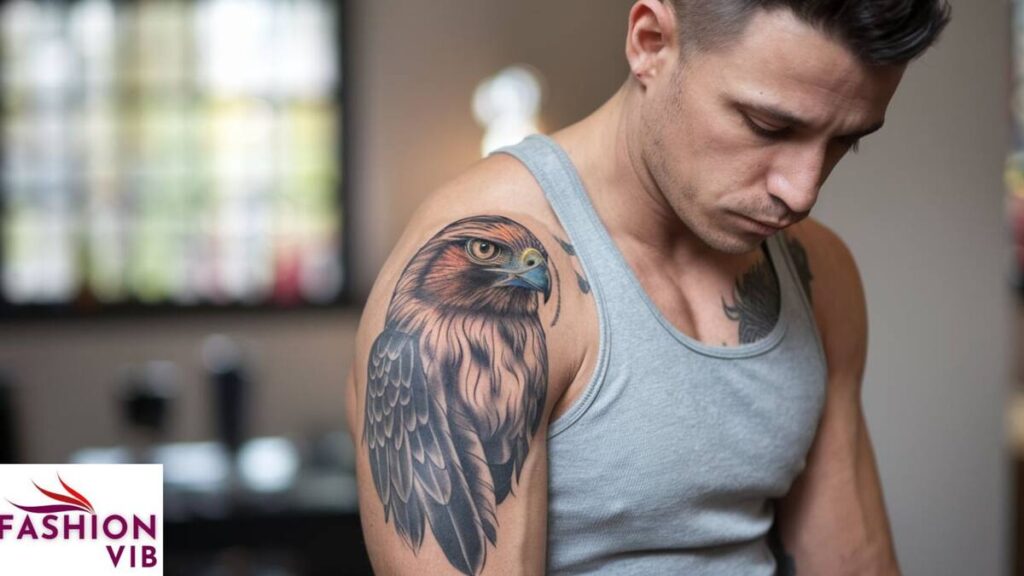 Hawk Feather Tattoo