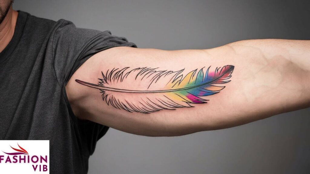 Simple Feather Tattoo