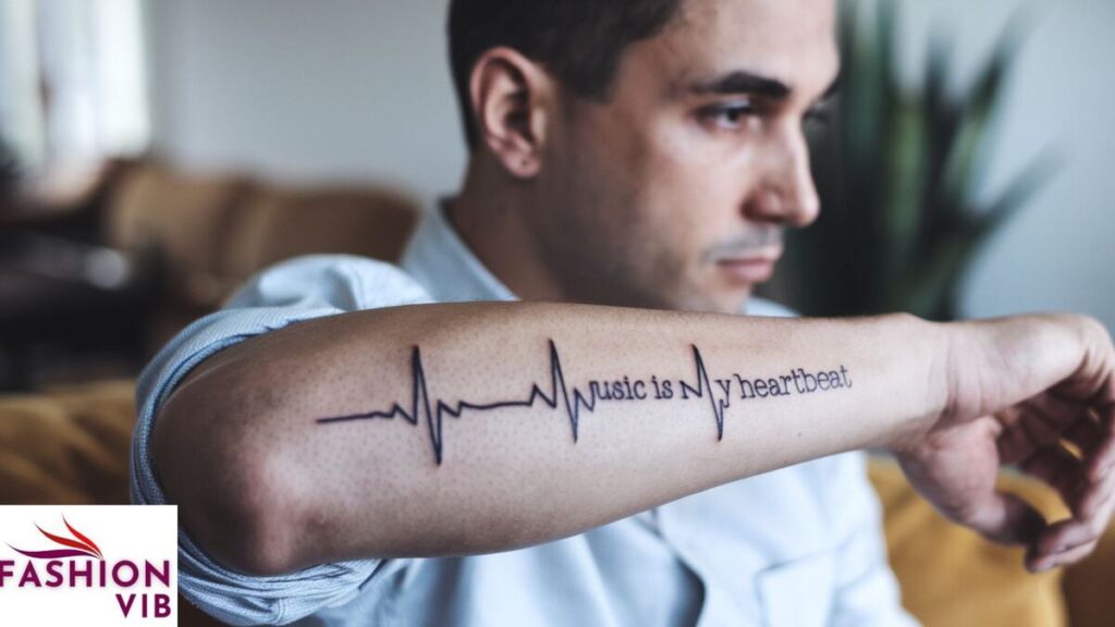 Music Heartbeat Tattoo