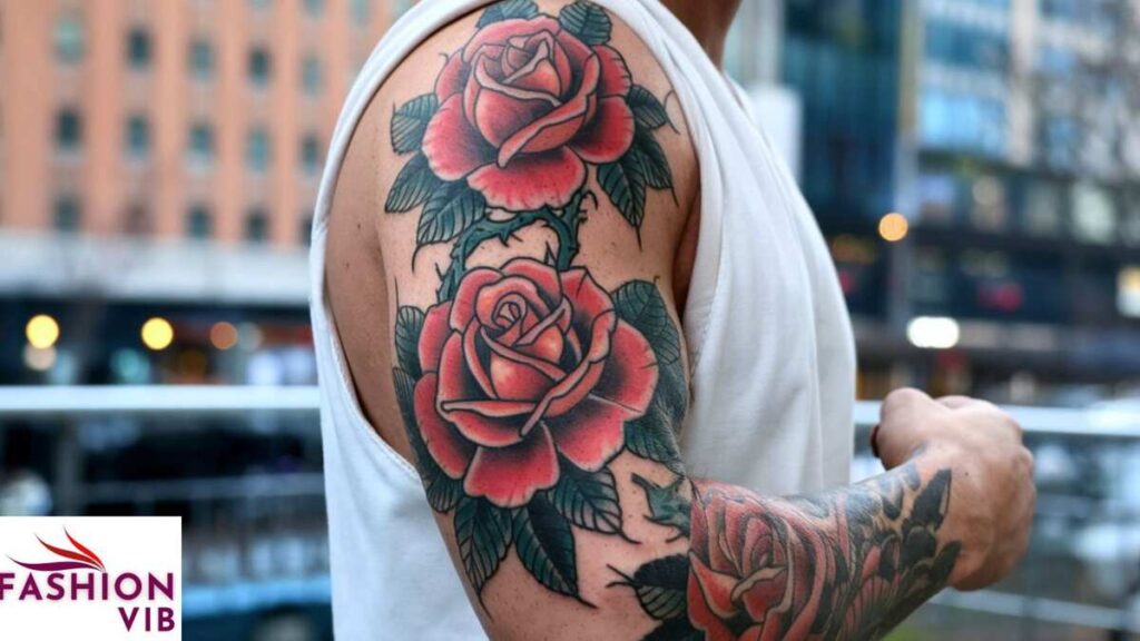 Traditional Rose Tattoos