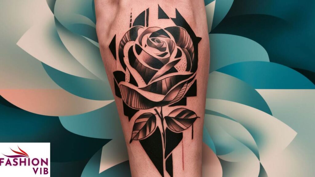 Abstract and Geometric Rose Tattoos