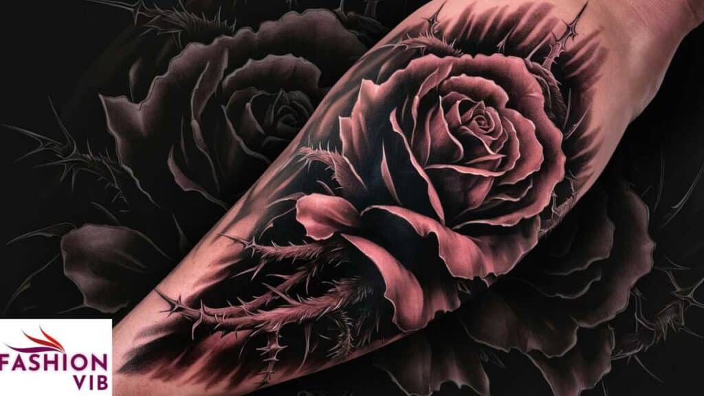 Dark and Gothic Rose Tattoos