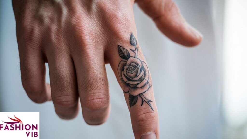 Delicate Rose on the Hand or Finger