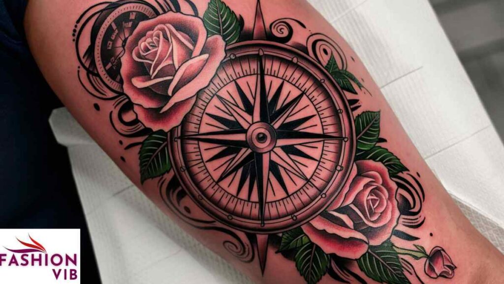 Rose and Compass Combination