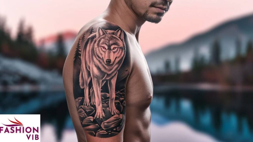  Japanese Wolf Tattoo