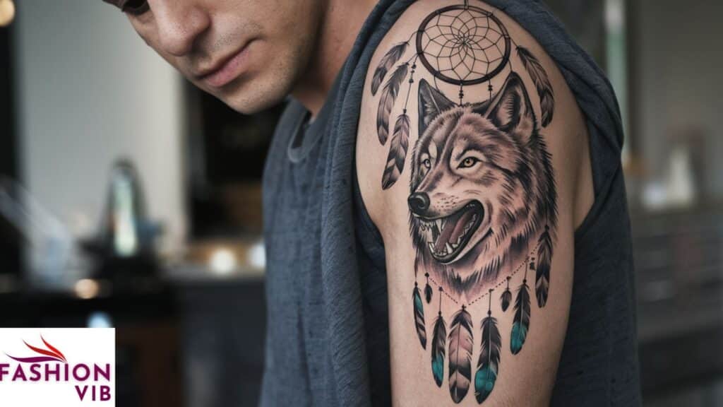 Wolf Dreamcatcher Tattoo