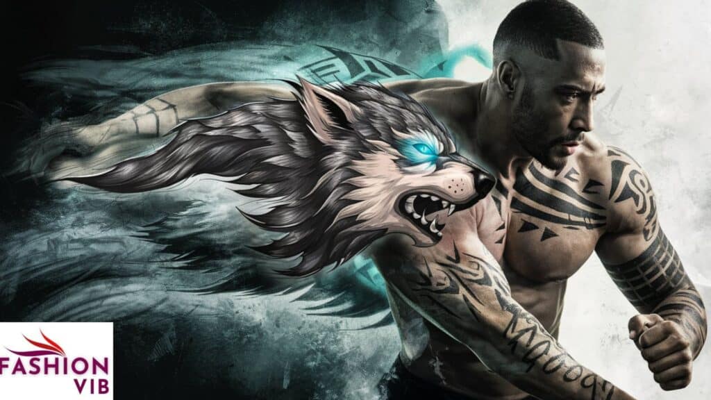 Running Wolf Tattoo