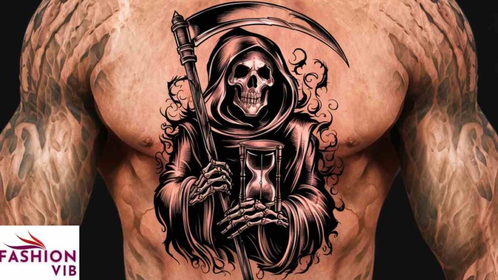 grim reaper tattoo Classic Scythe-Wielding Grim Reaper