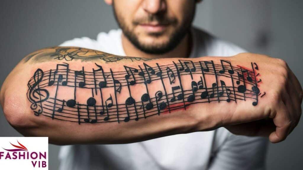 Music Staff Tattoo