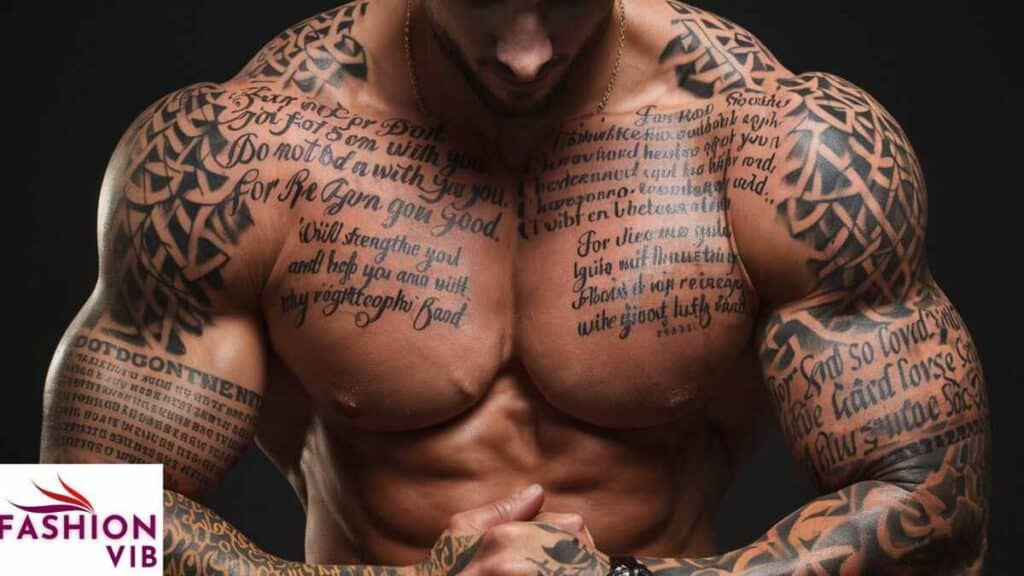 male religious tattoos Bible Verse Tattoos