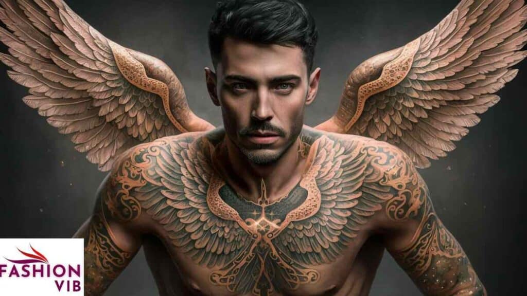 male religious tattoos Angel Tattoos