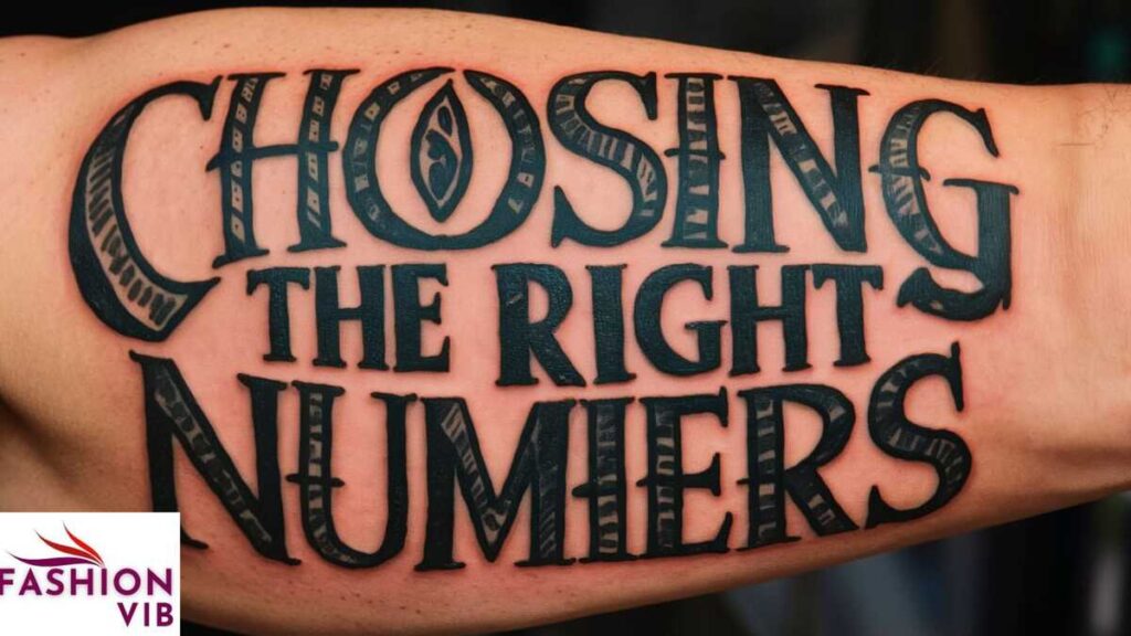 numeral tattoo Choosing the Right Numbers