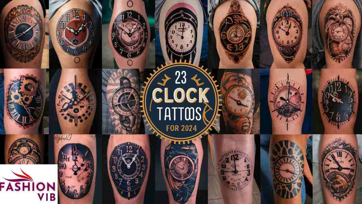 Top 23 Men’s Clock Tattoos Ideas and Designs in 2024