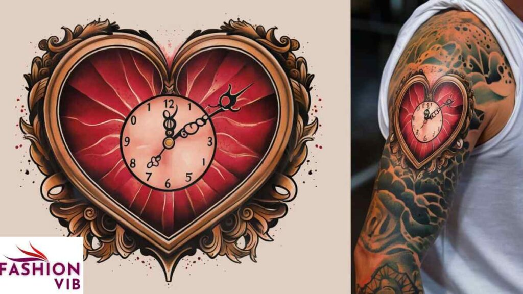 Heart Clock Tattoo ideas