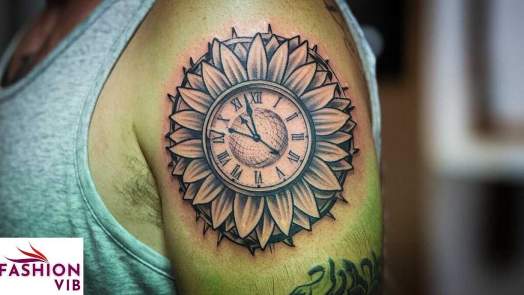 Sunflower Clock Tattoo ideas