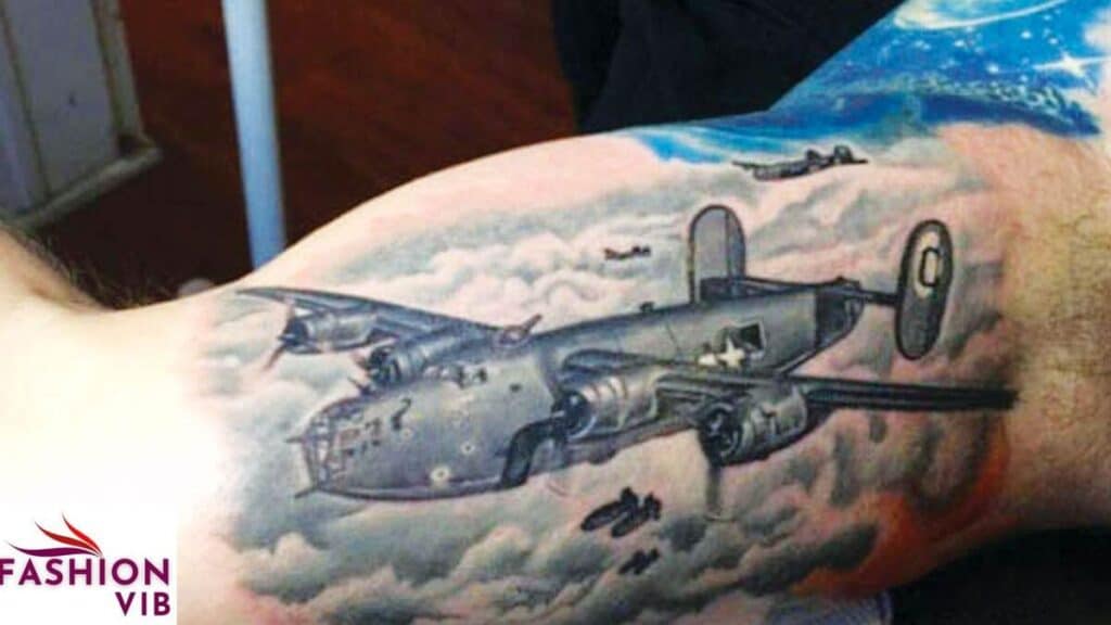 Clouds and Airplane Tattoos