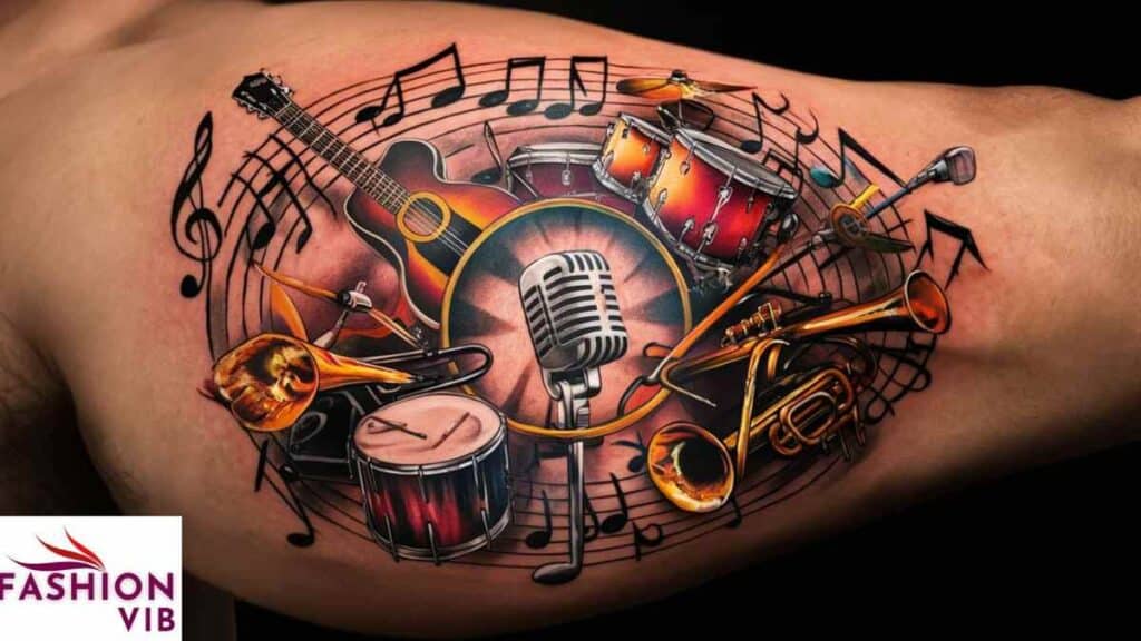 Unique Music Tattoo