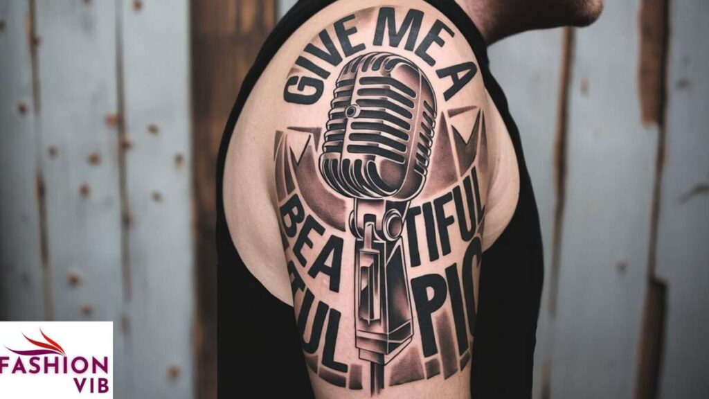 Vintage Microphone Tattoo