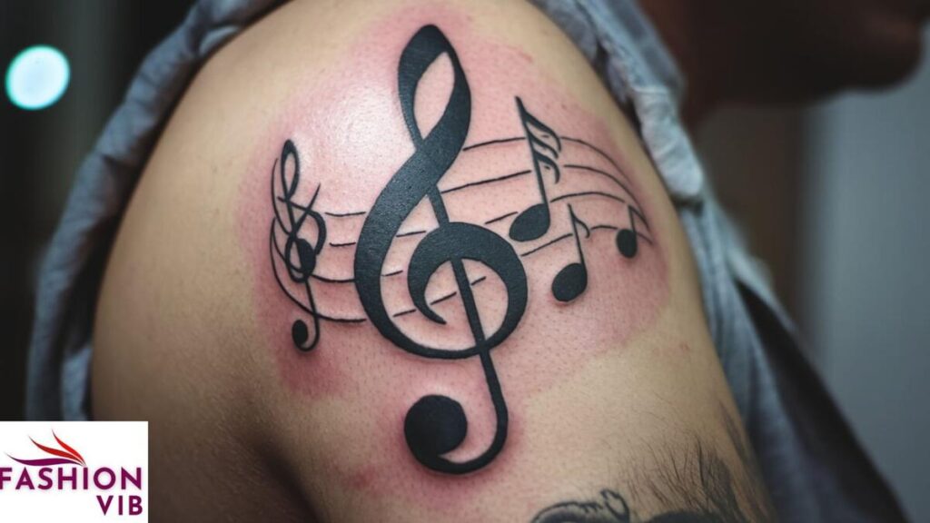 Tattoo with a Music Symbol