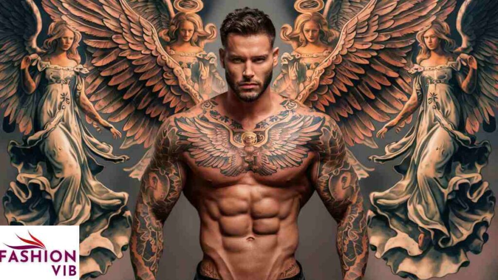 male religious tattoos Angel Tattoos