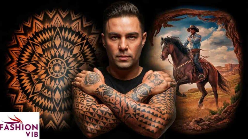 Native American and Cowboy Tattoos