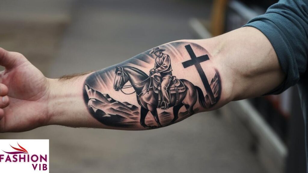 Cowboy Cross Tattoo