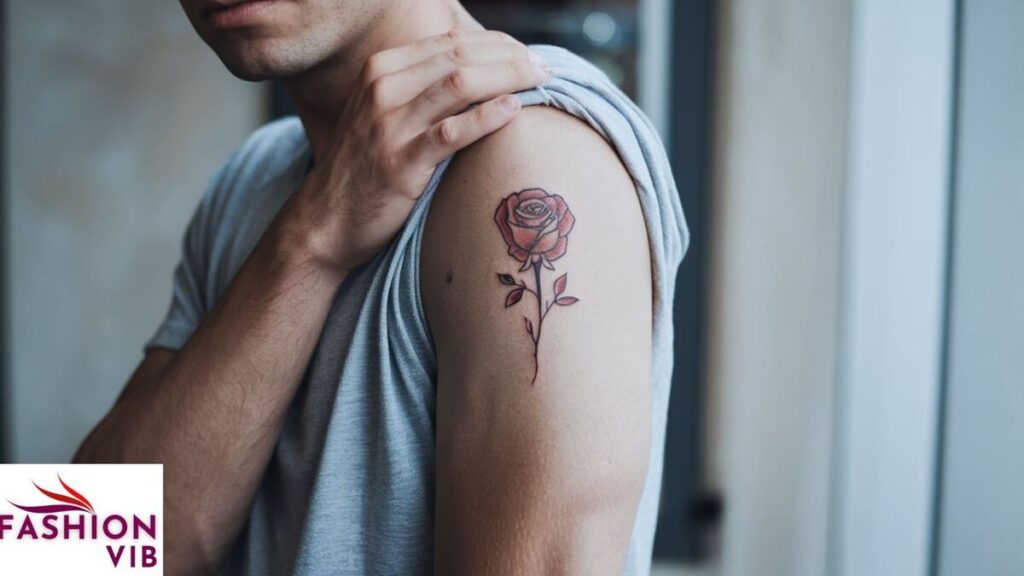 Minimalist Rose Tattoo