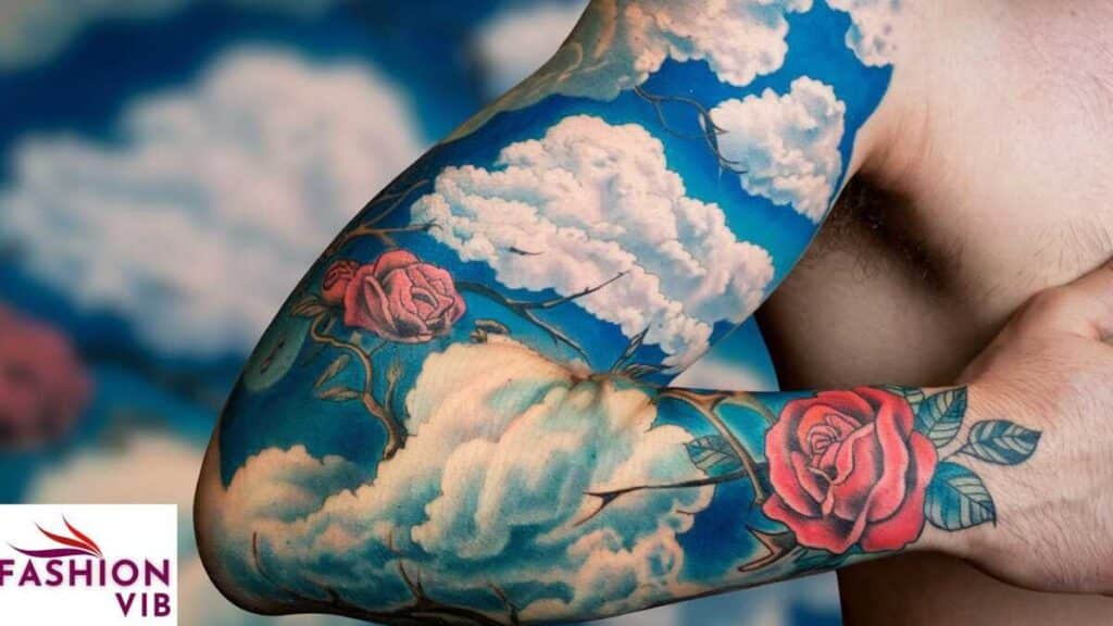 Sleeve clouding tattoo