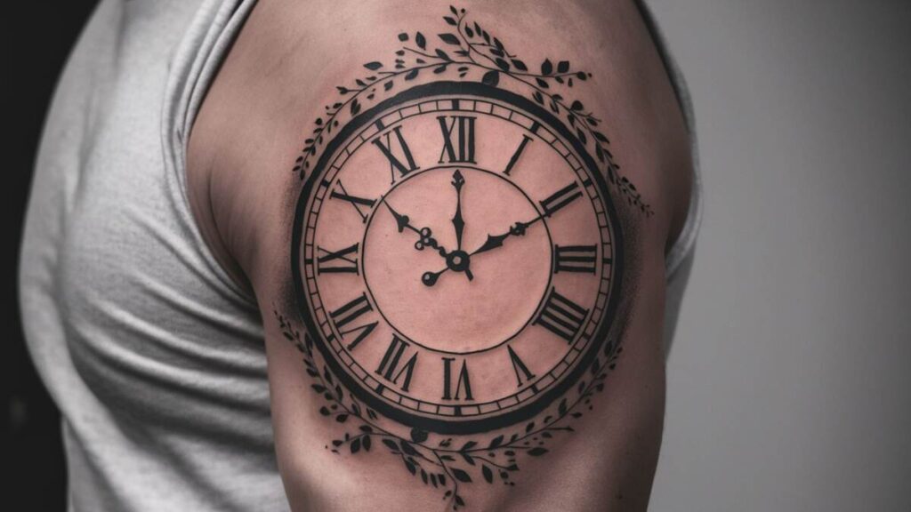 Roman Numeral Clock Tattoos