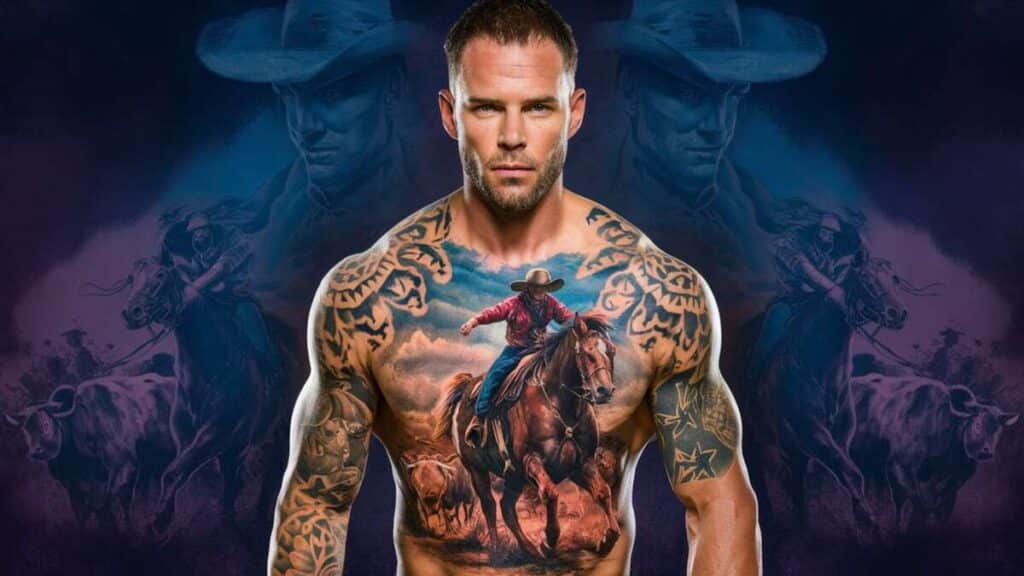 Full Cowboy Portrait Tattoo